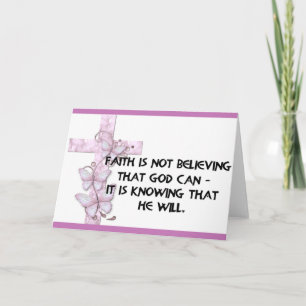 Geloof gelooft niet ... Christelijk Wenskaart Kaart