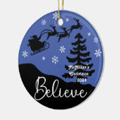 Geloof gepersonaliseerd keramisch ornament (Links)