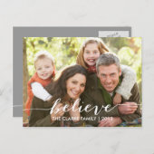 Geloof gewoon vakantie foto Briefkaarten | Gray (Voorkant / Achterkant)