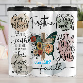 Geloof: gezegend, vergeven, over angst thermosbeker