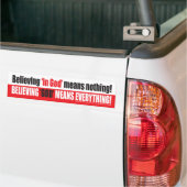Geloof God Bumpersticker (Op Truck)