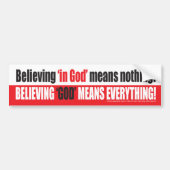 Geloof God Bumpersticker (Voorkant)