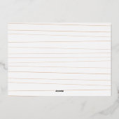 Geloof Gold Folie Feestdagenkaart (Achterkant)