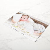 Geloof Gold Folie Feestdagenkaart (Gedraaid)