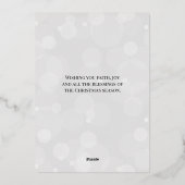 Geloof Gold Stars kerstfoto-feestdag Folie Feestdagenkaart (Achterkant)