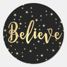 Geloof Gold Stars Kerstmis