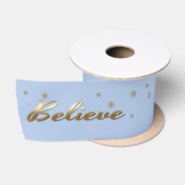 Geloof Gold Text design Vakantiegift Satijnen Lint