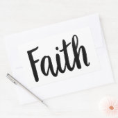 Geloof Gospel Grafiek Geloof Kunst Esthetische Chr Rechthoekige Sticker (Envelop)