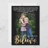 Geloof Goud Religieuze Bijbel Verse Foto Feestdagenkaart (Voorkant)