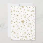 Geloof Gouden Folie Effect Kerstvakantie Foto Feestdagenkaart (Achterkant)