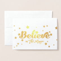 Geloof Gouden Folie Kerstvakantie Foto