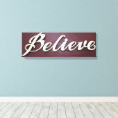 Geloof grafische kunst canvas afdruk (Insitu (Houten vloer))