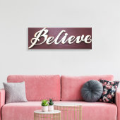 Geloof grafische kunst canvas afdruk (Insitu (Woonkamer))
