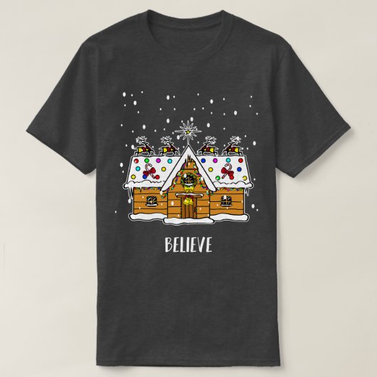 Geloof Grappig Kerstmis Tshirt Jongen Meisje Holi (Design voorkant)