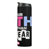 Geloof groter dan angst thermosbeker (Geroteerd rechts)