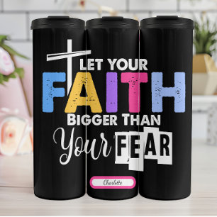 Geloof groter dan angst thermosbeker