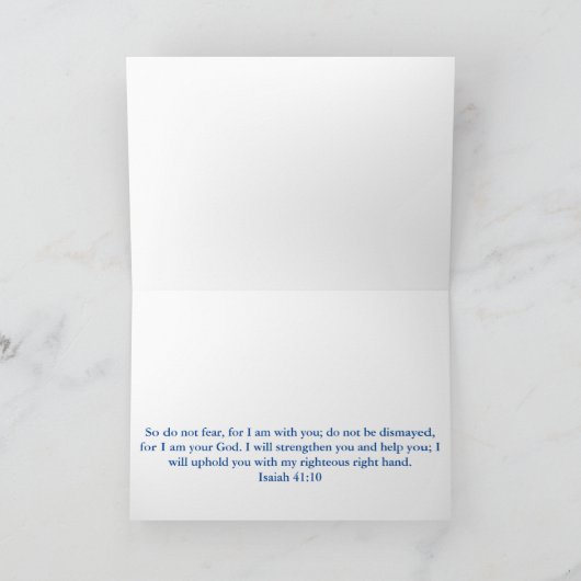 Geloof groter dan je angst kaart (Binnen)