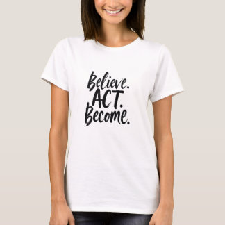 Geloof. Handel. Word. – Motivational Minimalist Qu T-shirt