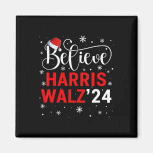 Geloof Harris Wheimer 24 Santa Hat Kerstmis 2024 Magneet