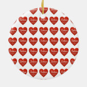 Geloof Hart Keramisch Ornament (Achterkant)