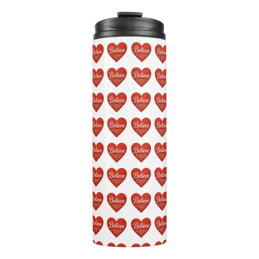Geloof Hart Thermosbeker (Voorkant)