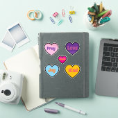 geloof harten op maat gesneden vinyl sticker (iPad Cover)