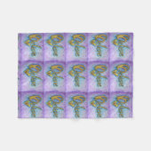 Geloof Heart Word Art Soft Fleece Chemo Blanket Deken (Voorkant (Horizontaal))