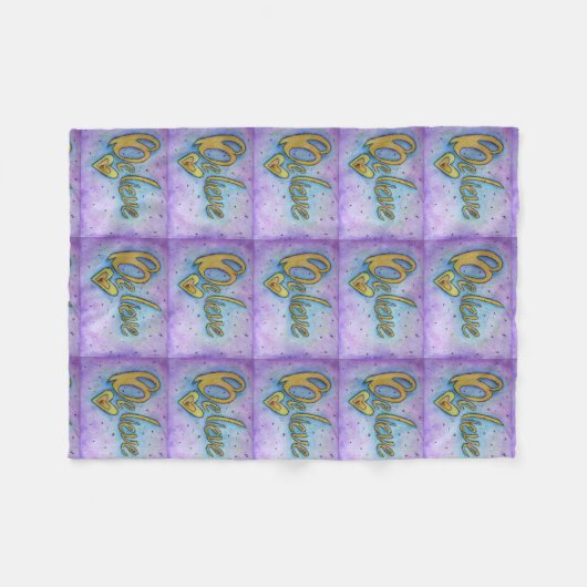 Geloof Heart Word Art Soft Fleece Chemo Blanket Deken (Voorkant (Horizontaal))