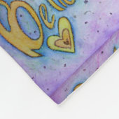 Geloof Heart Word Art Soft Fleece Chemo Blanket Deken (Hoek)