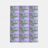 Geloof Heart Word Art Soft Fleece Chemo Blanket Deken (Voorkant)