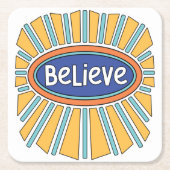 Geloof - heb vertrouwen kartonnen onderzetters (Voorkant)