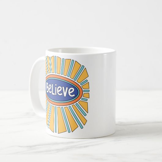 Geloof - heb vertrouwen koffiemok (Voorkant links)