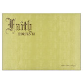 Geloof Hebreeën 11:1 - 15"x 11"Glassnijplank Snijplank (Voorkant)