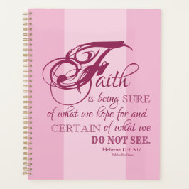 Geloof - Hebreeën 11:1 21,6 x 27,9 cm planner
