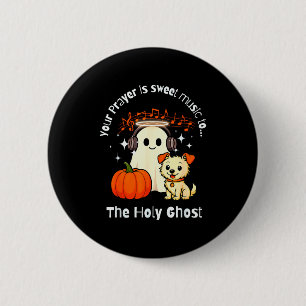 Geloof-heilige Geest Muziek & Gebed voor Christene Ronde Button 5,7 Cm