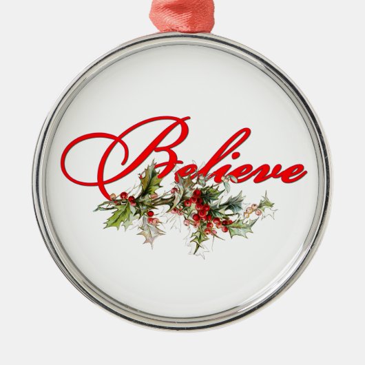 Geloof heilily metalen ornament (Voorkant)