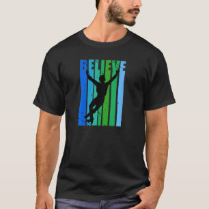 Geloof Heren Schaatsen Kunstschaatser IJssporten T-shirt