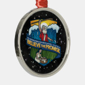 Geloof het Beloofde Kerstversiering Metalen Ornament (Rechts)