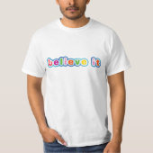Geloof het (gekleurd) t-shirt (Voorkant)