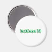 Geloof het (Groen) Magneet (Voorkant / Achterkant)
