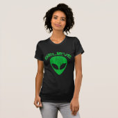 GELOOF - HET GROENE ALIEN HOOFDONTWERP T-SHIRT (Voorkant volledig)
