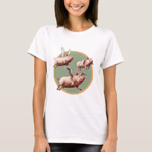 Geloof het of niet - vliegende varkens t-shirt