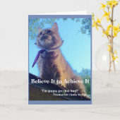 Geloof het om het te bereiken! Wenskaart Kaart (Gele Bloem)