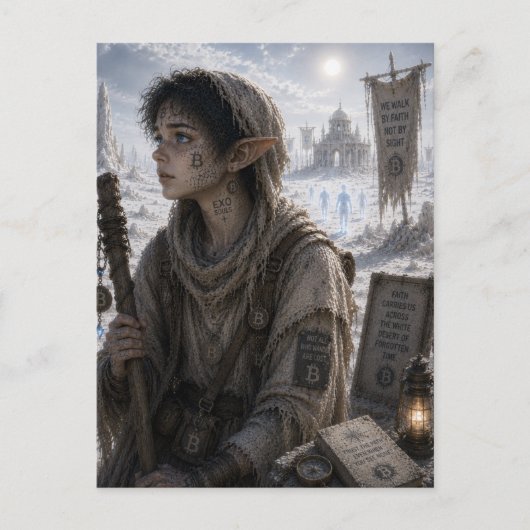 Geloof / Het Pelgrimskind / De Witte Woestijn Briefkaart (Voorkant)