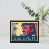 Geloof het - President Donald Trump Briefkaart (Staand voorkant)