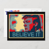 Geloof het - President Donald Trump Briefkaart (Voorkant / Achterkant)