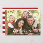 Geloof het script | Vakantiefotokaart Feestdagenkaart (Voorkant / Achterkant)