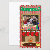 Geloof • Het was de avond voor Kerstmis • 4 Kousen Feestdagenkaart (Voorkant / Achterkant)