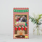 Geloof • Het was de avond voor Kerstmis • 4 Kousen Feestdagenkaart (Staand voorkant)