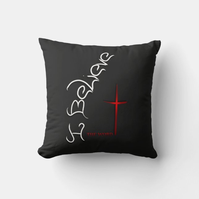 Geloof het woord God Kussen (Voorkant)